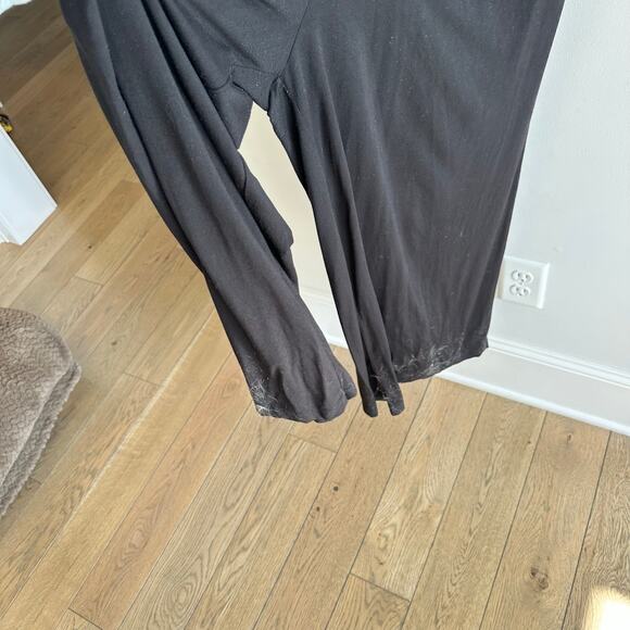 Evereve Cinch Front V-Neck Full Length Sleeveless Jumpsuit Black L - Picture 6 of 12